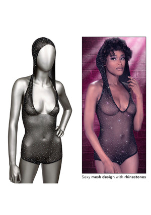 Lingerie CalExotics Hooded Deep V Bodysuit