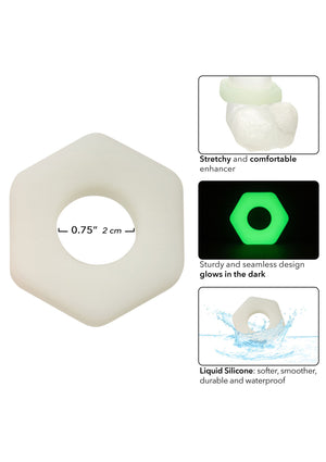 Performance masculine CalExotics Silicone Prolong Sexagon Ring