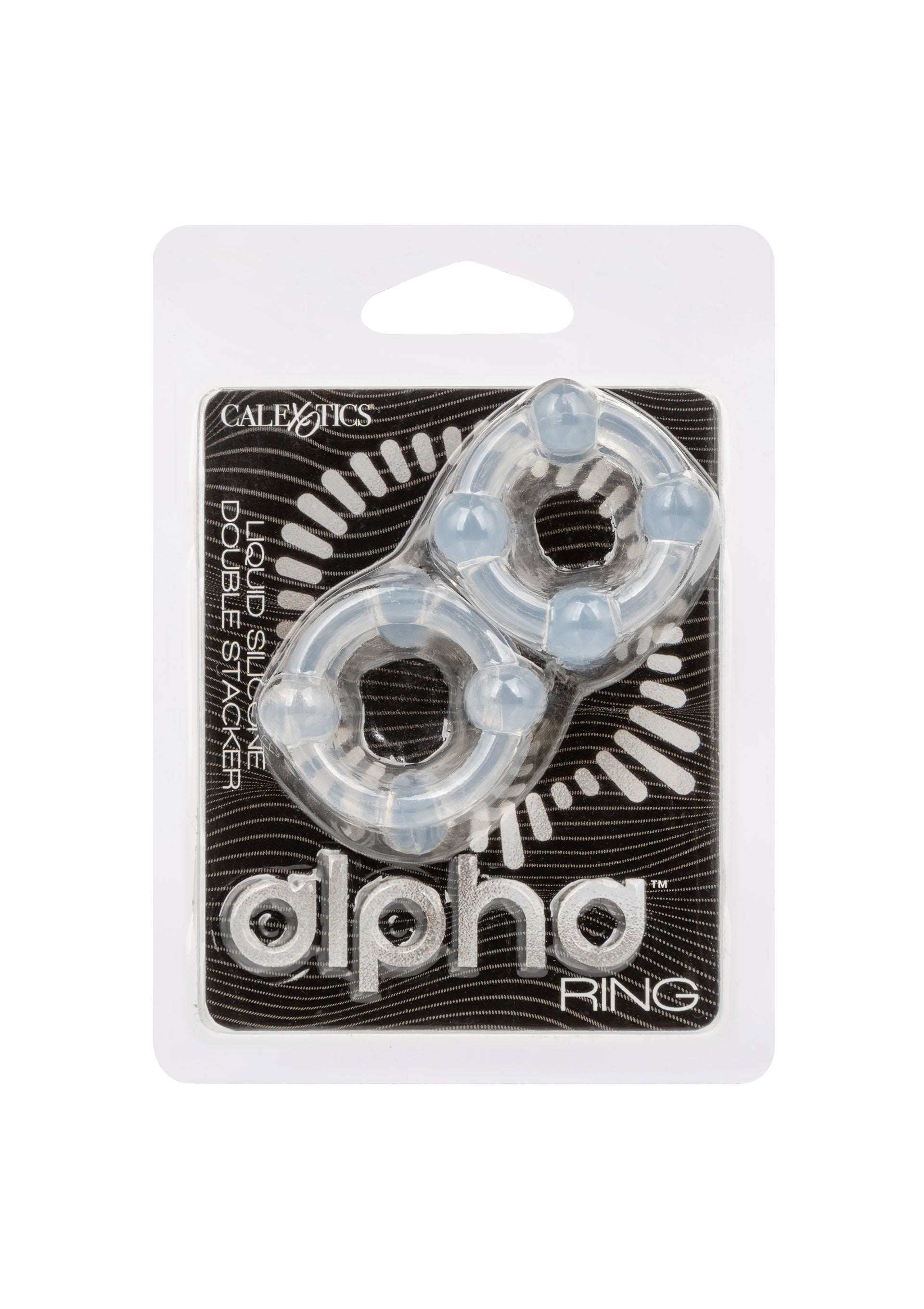 Performance masculine CalExotics Silicone Double Stacker Rings