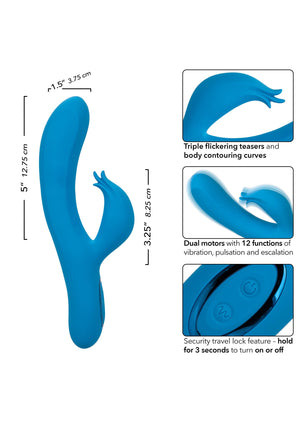 Vibromasseur CalExotics Azure Collection Flutter G