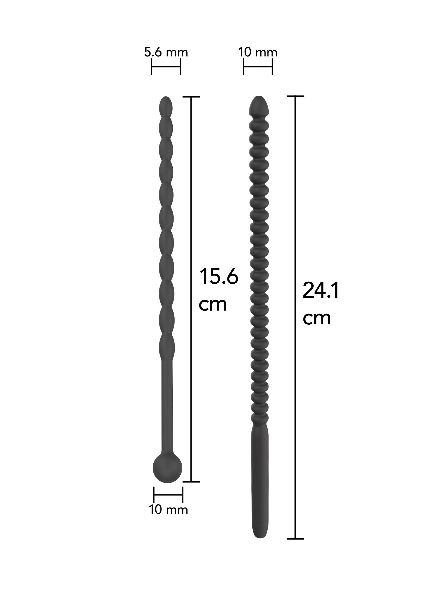 Accessoire BDSM Hidden Desire Ribbed Penis Dilators Advanced 2 pcs