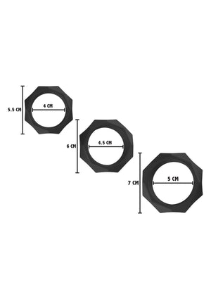 Performance masculine Hidden Desire Heavy C-Ring Set