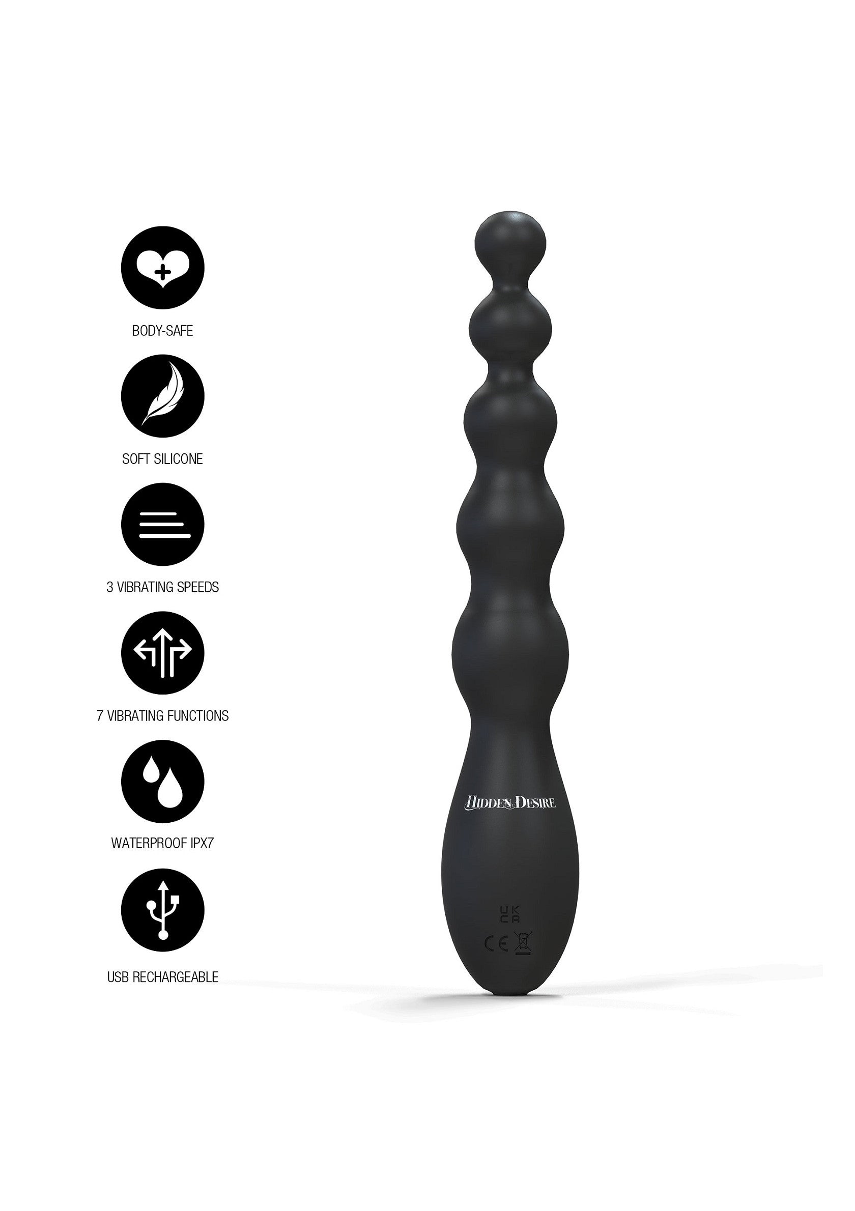Jouet anal Hidden Desire Beaded Anal Power Vibrator