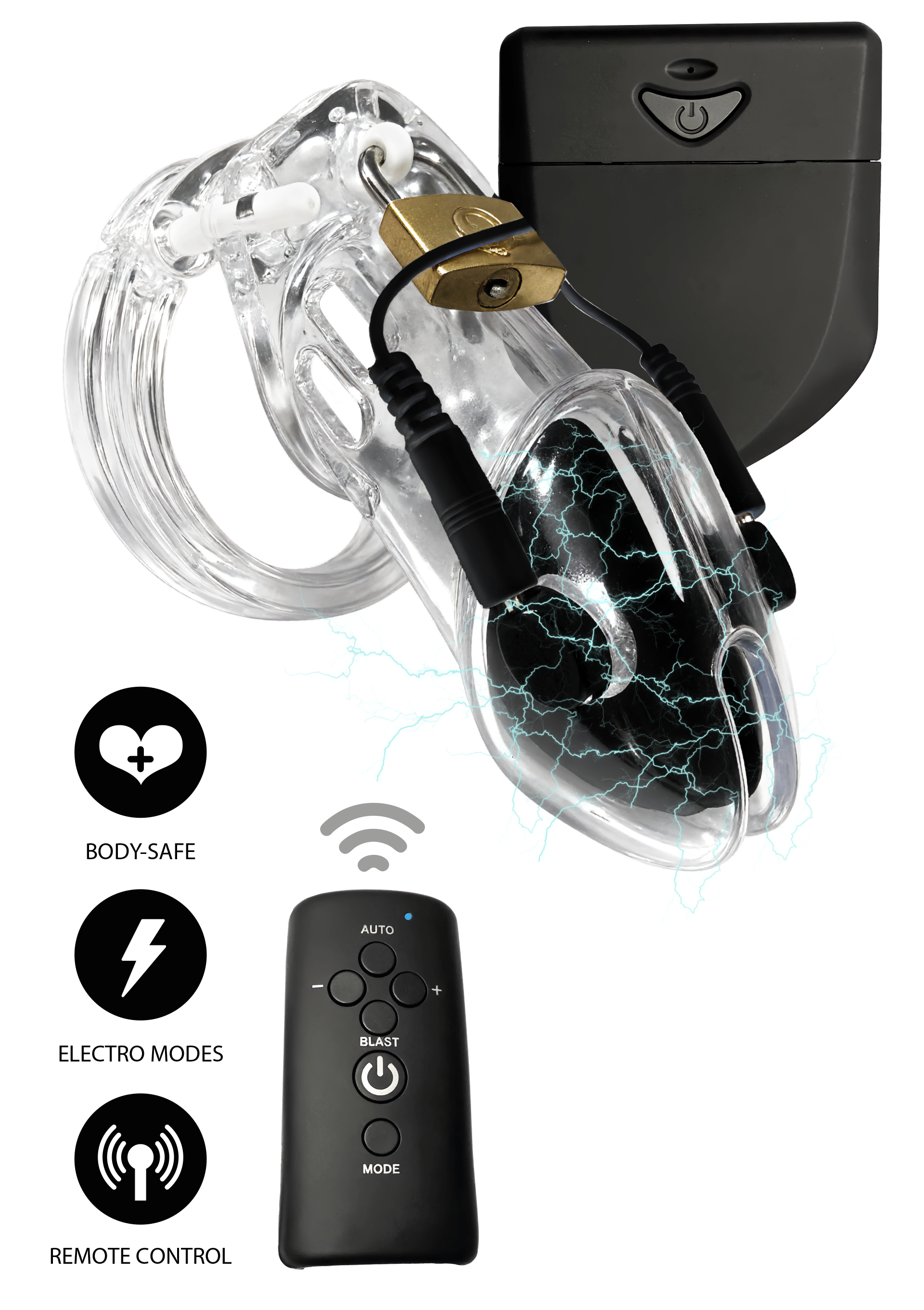 Accessoire BDSM Hidden Desire Electro Cock Cage