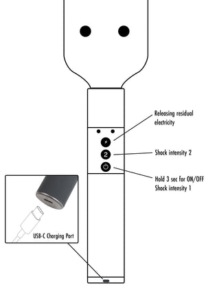 Accessoire BDSM Hidden Desire Electro Shock Paddle
