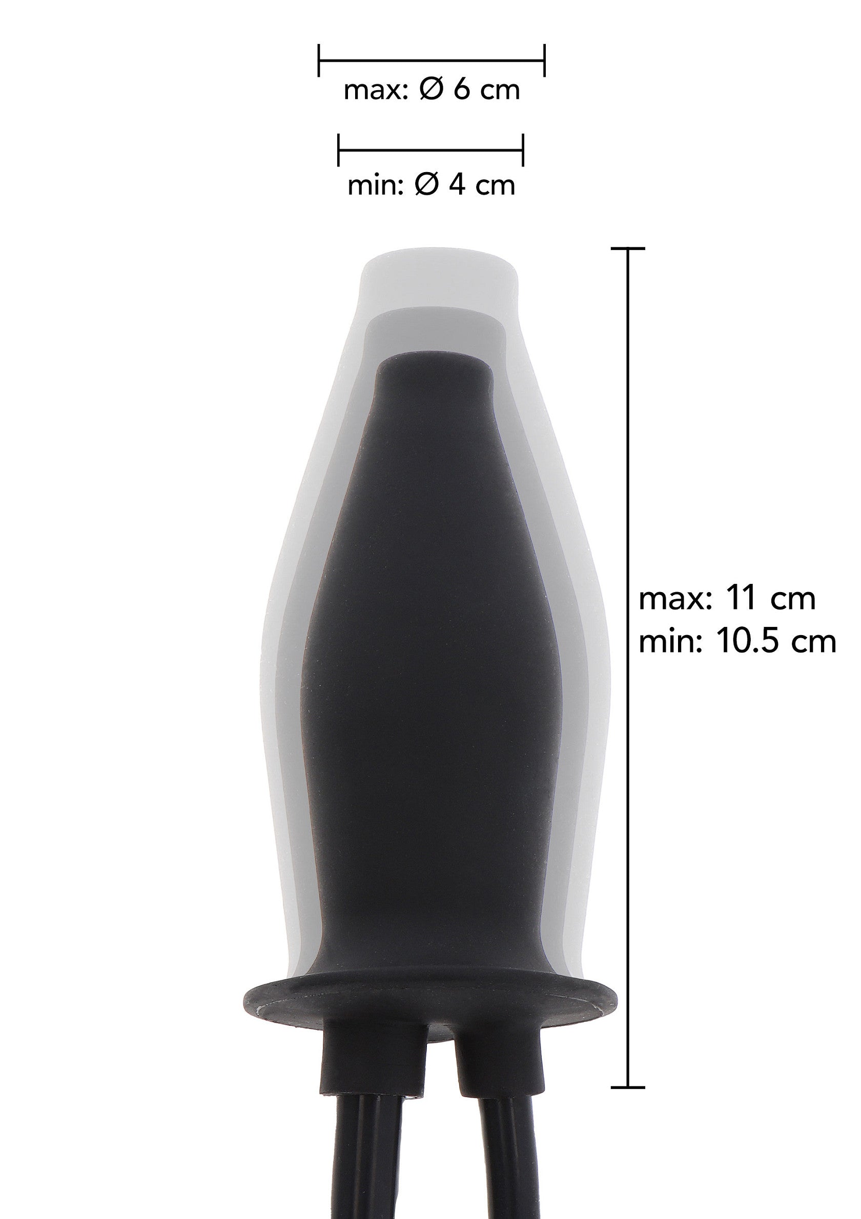 Jouet anal Hidden Desire Inflatable Lubricating Plug