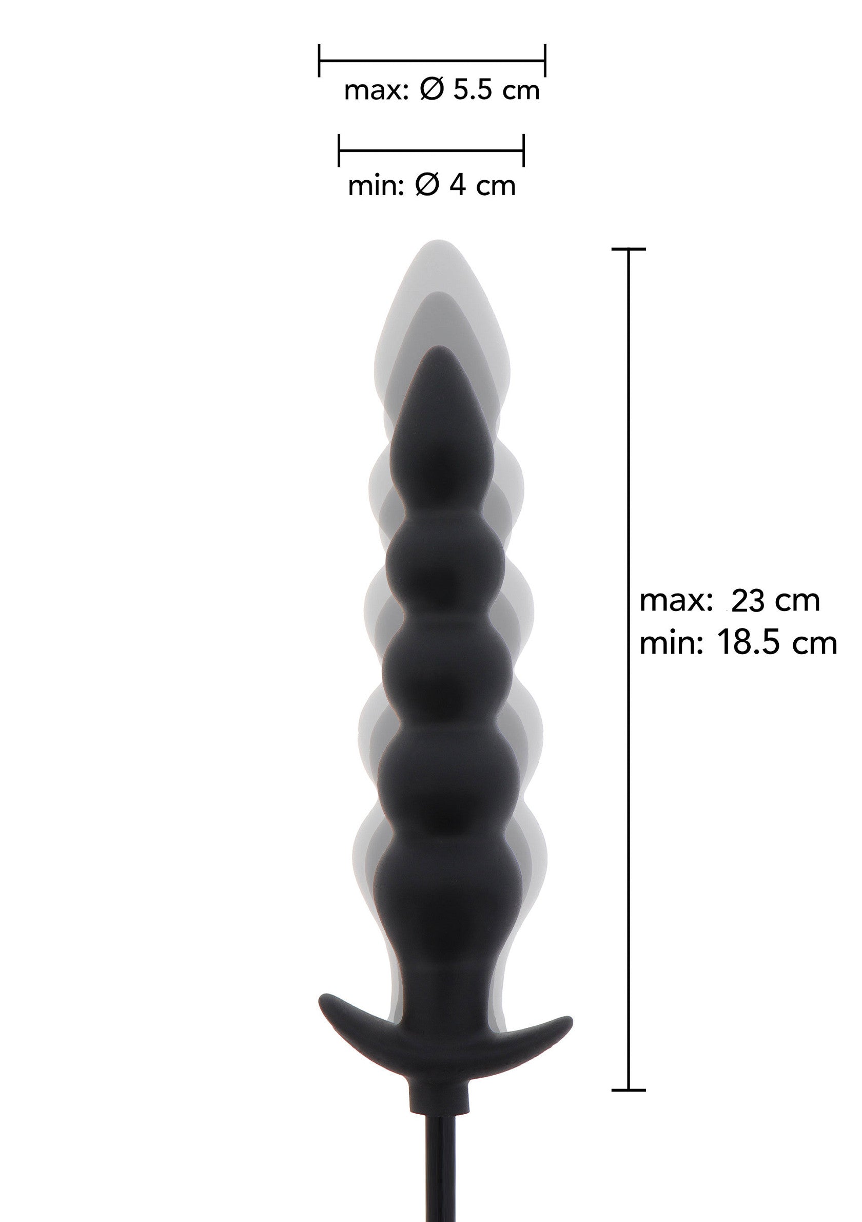 Jouet anal Hidden Desire Inflatable Ribbed Plug Advance