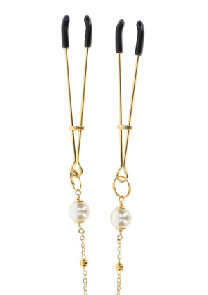 Accessoire BDSM Taboom Tweezers Pearl & Deluxe Chain