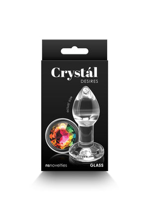 Jouet anal NS Novelties Crystal Desires Rainbow Gem Small