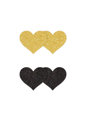 Accessoire BDSM NS Novelties Pasties Glitter Hearts 2 Pair