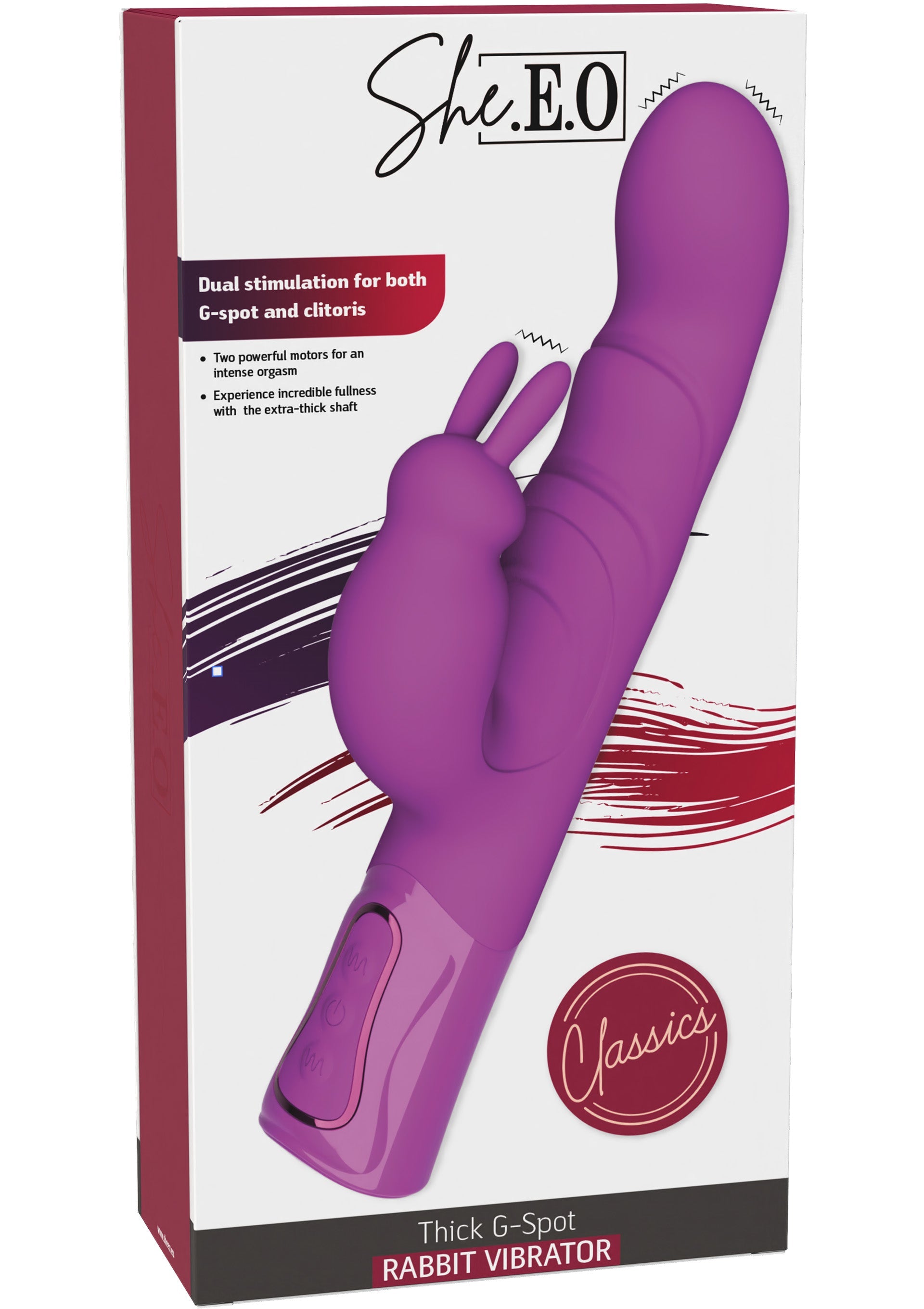 Vibromasseur She.E.O Vibrating G-Spot Thick Rabbit Vibrator