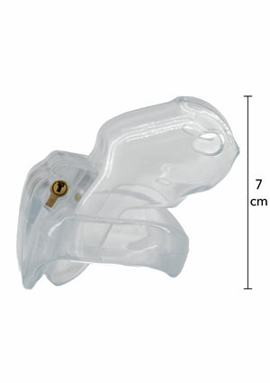 Accessoire BDSM Hidden Desire Clear Control Cock Cage Short