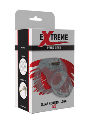 Accessoire BDSM Hidden Desire Clear Control Cock Cage Long