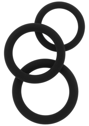Performance masculine Hidden Desire Stamina Starter C-Rings 3 Pcs Set