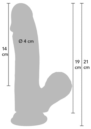 Dildo Hidden Desire Realistic Dildo Liquid Silicone 19 cm
