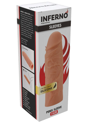 Performance masculine Hidden Desire Penis Sleeve Liquid Silicone 15 cm