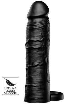 Performance masculine Hidden Desire Penis Sleeve Liquid Silicone Ring 18 cm