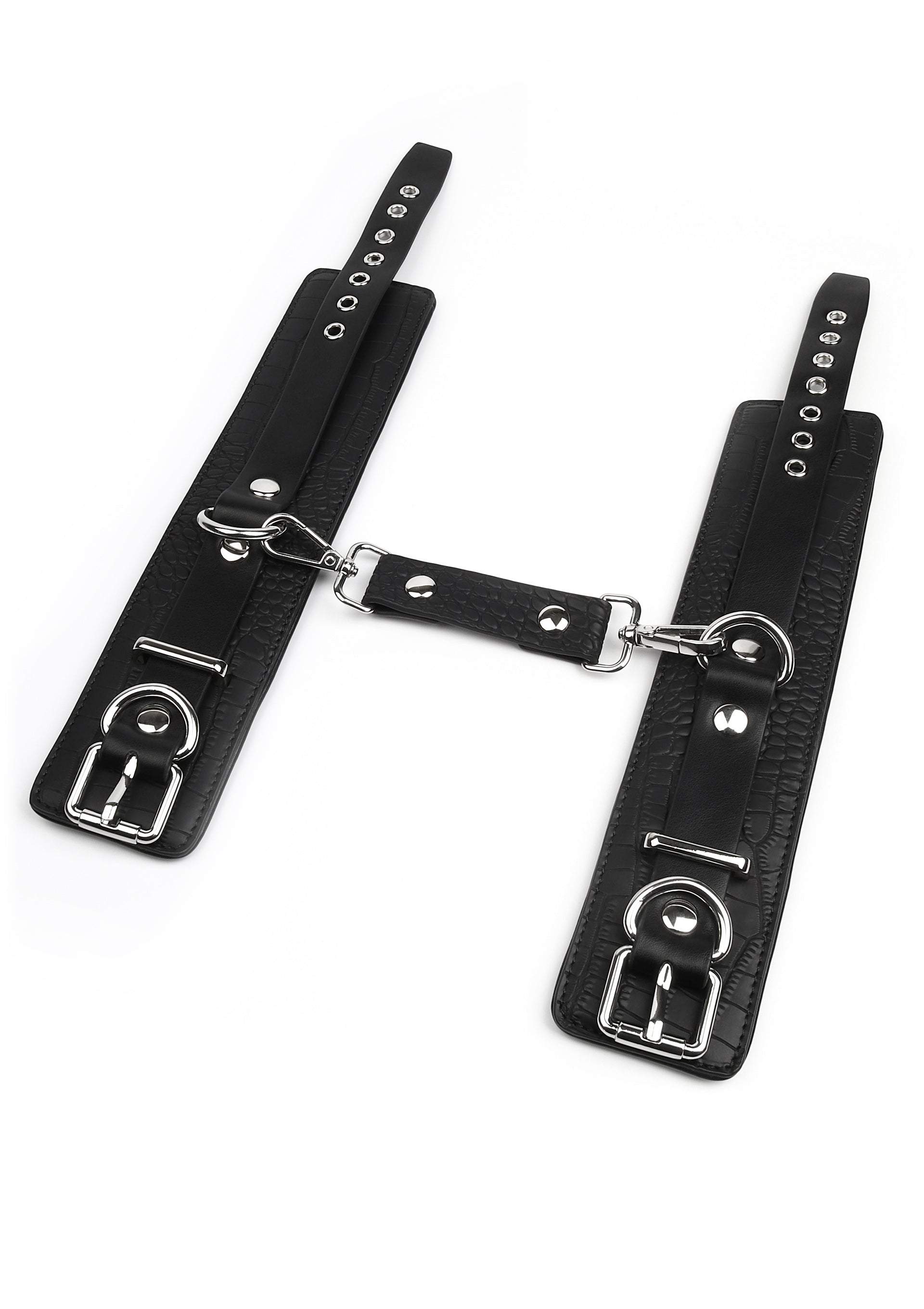 Accessoire BDSM Avanza Croc-Embossed Wrist Cuffs