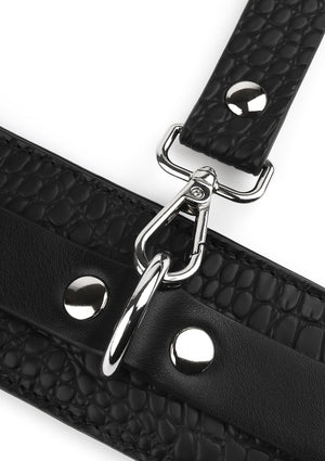 Accessoire BDSM Avanza Croc-Embossed Wrist Cuffs