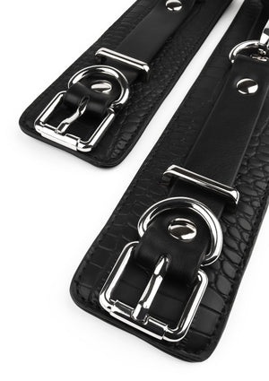Accessoire BDSM Avanza Croc-Embossed Ankle Cuffs