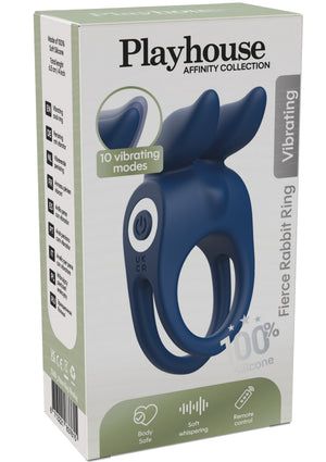 Performance masculine Playhouse Fierce Rabbit Ring Vibrating + Remote