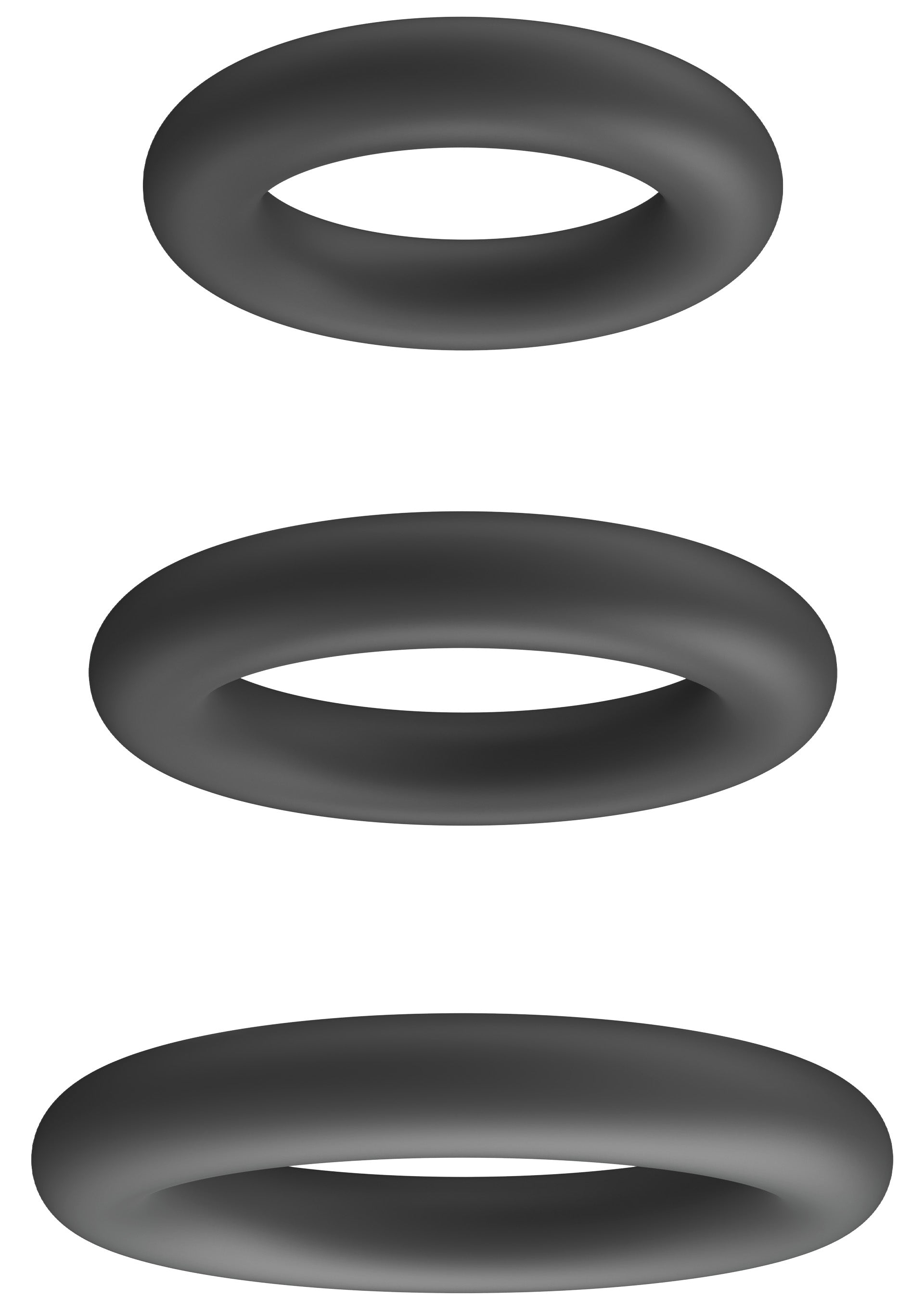 Performance masculine Playhouse Cock Ring Set 3pcs