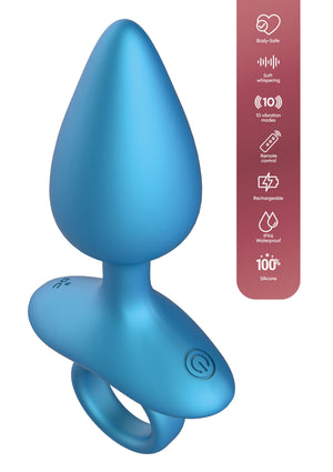 Jouet anal Playhouse Smooth Anal Plug Vibrating + Remote