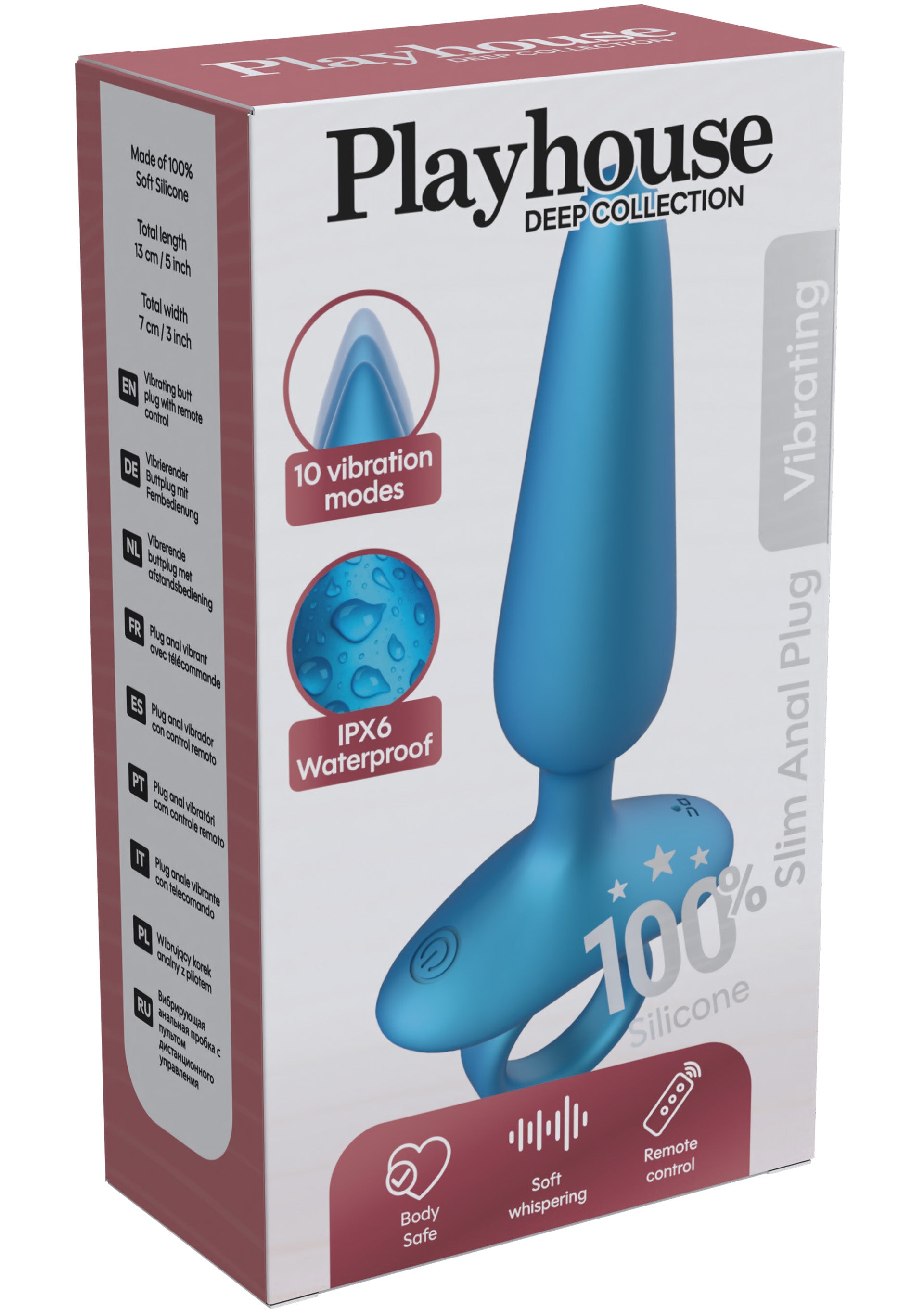 Jouet anal Playhouse Slim Anal Plug Vibrating + Remote