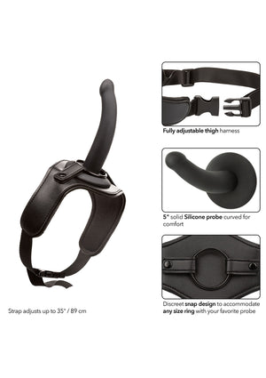Gode-ceinture CalExotics Thigh Strap Silicone Probe