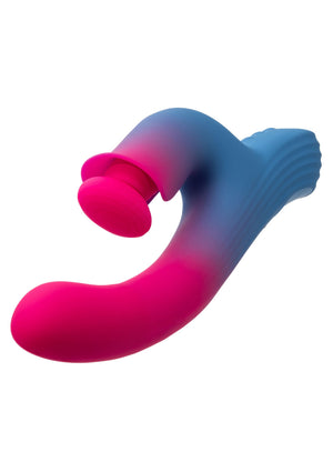 Vibromasseur CalExotics Dual Stimulator Thrusting Vibrator