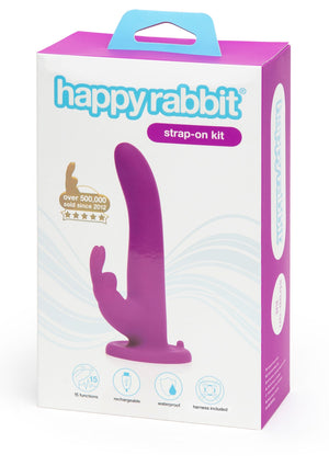 Gode-ceinture Happy Rabbit Vibrating Strap On Harness Set