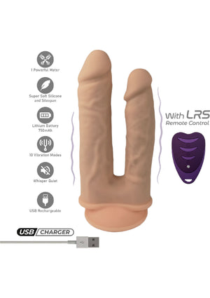 Dildo Silex-D Duo Dildo Vibrating 7+8 inch