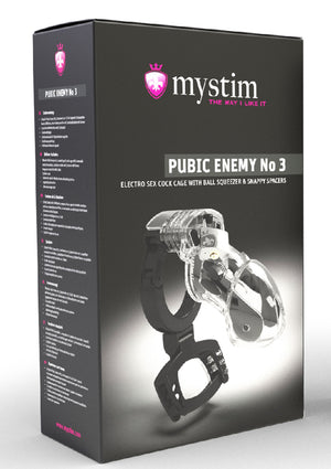 Accessoire BDSM MyStim Pubic Enemy No. 3 Cock Cage
