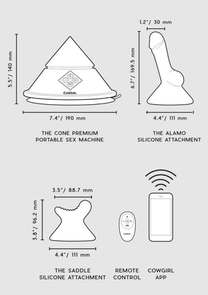 Accessoire The Cowgirl Cowgirl Cone Sex Machine