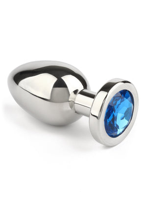 Jouet anal Mr. Steel Jewled Butt Plug Small
