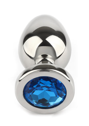 Jouet anal Mr. Steel Jewled Butt Plug Small