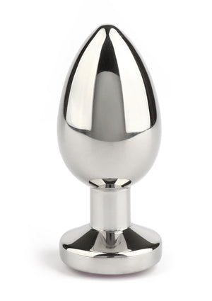 Jouet anal Mr. Steel Jewled Butt Plug Small