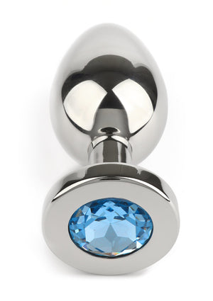 Jouet anal Mr. Steel Jewled Butt Plug Medium