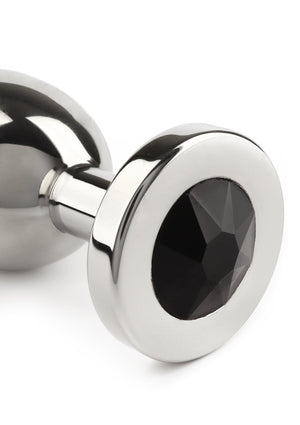 Jouet anal Mr. Steel Jewled Butt Plug Medium