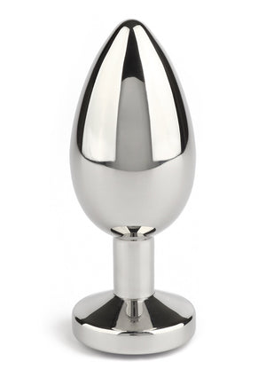 Jouet anal Mr. Steel Jewled Butt Plug Medium