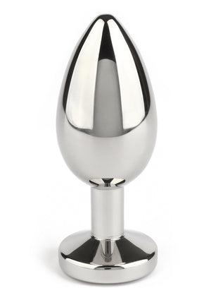 Jouet anal Mr. Steel Jewled Butt Plug Medium