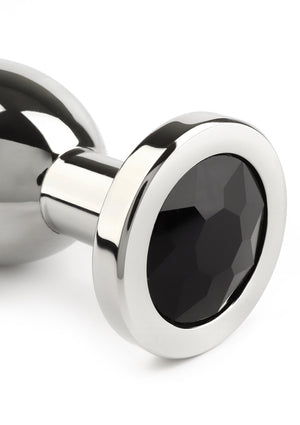Jouet anal Mr. Steel Jewled Butt Plug Large