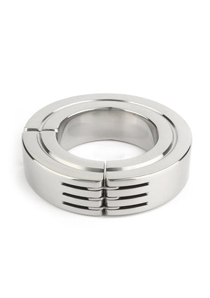 Performance masculine Mr. Steel Hinged Magnetic Cockring 40mm