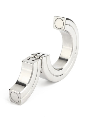 Performance masculine Mr. Steel Hinged Magnetic Cockring 45mm