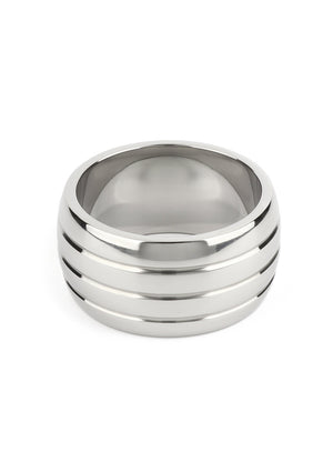 Performance masculine Mr. Steel Oval Barrel C-Ring 50mm