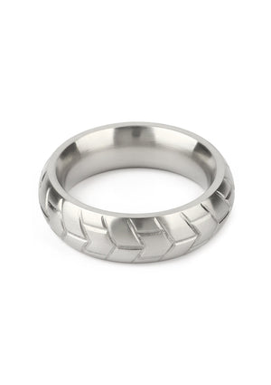 Performance masculine Mr. Steel MeGa Tire C-Ring Satin 45mm
