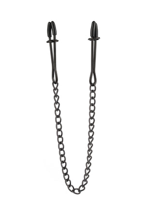 Accessoire BDSM Mr. Steel Tweezer Nipple Clamps Black