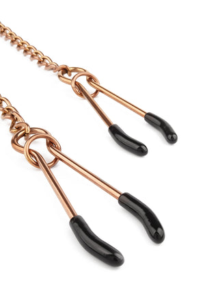 Accessoire BDSM Mr. Steel Tweezer Nipple Clamps Gold