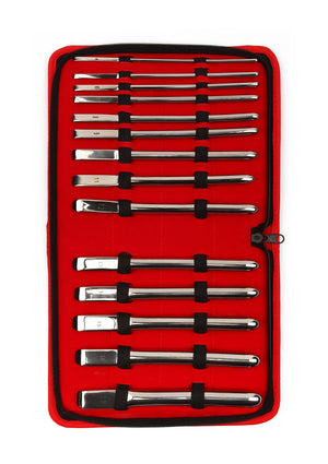 Accessoire BDSM Mr. Steel Single End Dilator 14 pcs