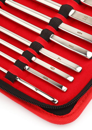 Accessoire BDSM Mr. Steel Single End Dilator 14 pcs